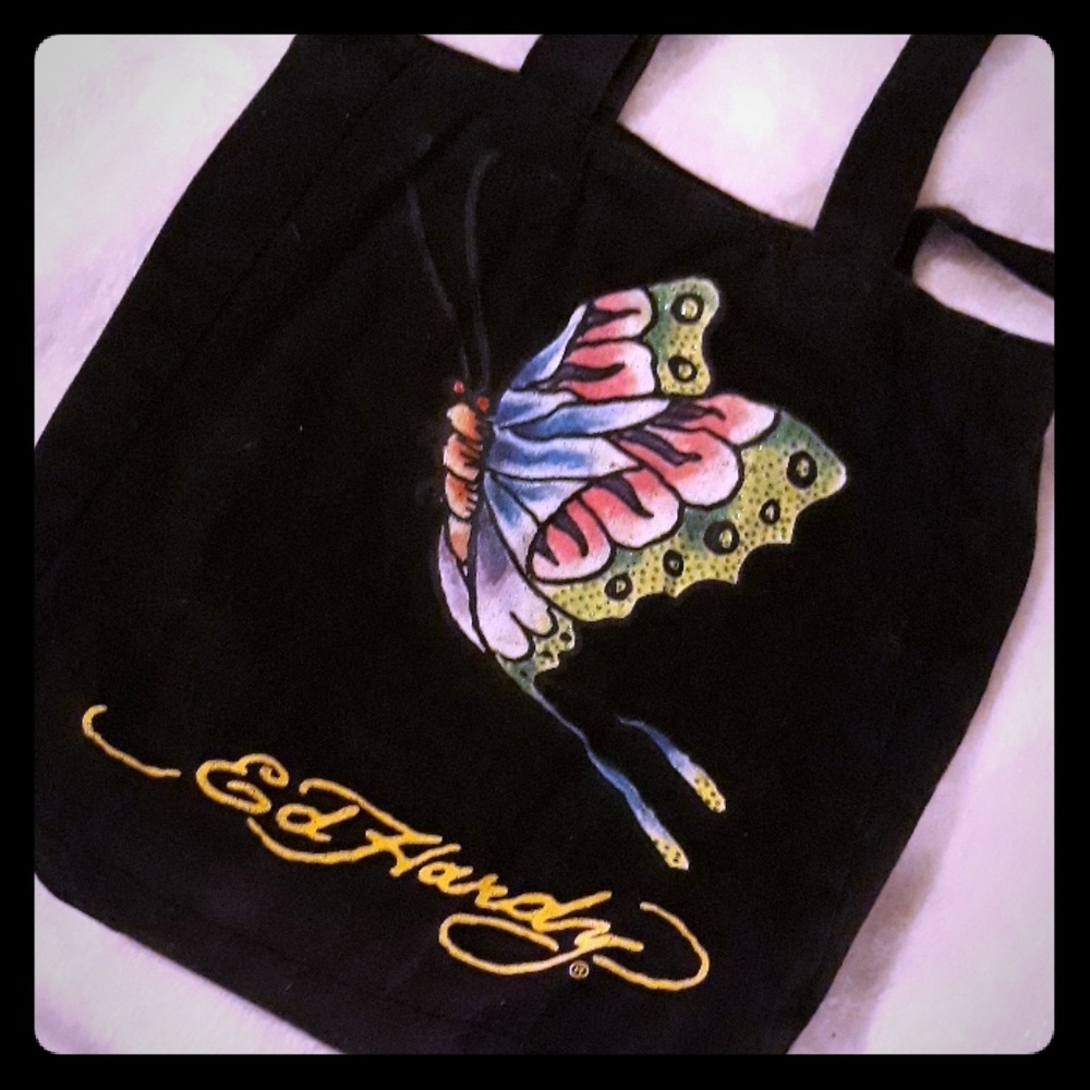 Ed Hardy Canvas Bag - Medium Size